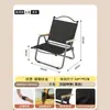 Silla plegable para exteriores, Silla Kermit, Silla plegable de ocio para camping, Silla de playa plegable portátil, Silla Luna al por mayor