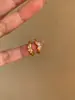 Pendientes Populares de Ojo de Caballo Doble Diamante Gota de Agua de Xiaohongshu para Mujer, Nuevo Diseño de Nicho, Pendientes Versátiles y Simples para Mujer