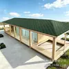 Pabellón de Lujo para Exteriores Sala de Sauna Multifuncional Piscina Calefactable Inteligente de Temperatura Constante para Surfear Baño y Vestuario Integrados