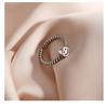 Anillo giratorio de doble capa para mujer, diseño de nicho de lujo, retro, ligero y elegante, de moda, 2024
