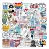 50 piezas Día Internacional de la Enfermera ropa blanca Ángeles pegatinas de graffiti teléfono móvil equipaje refrigerador taza de agua pegatinas decorativas impermeables
