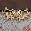 Gota de Óleo Cor de Liga Preservadora Flor de Ameixa Borboleta Peças Florais Artesanal DIY Estilo Antigo Grampo de Cabelo Coroa de Cabelo Peça Traseira Materiais Acessórios