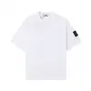 2025 Novo Modelo Strone Island Camiseta de Manga Curta Gola Redonda 100% Algodão Unissex Comércio Transfronteiriço
