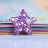 Pó glitter estrela de cinco pontas cola creme acessórios material DIY feito à mão cola gota capa de celular estrela desenho animado acessórios de resina