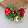 Mini Cascabeles Navideños Lazos Decoración para Envoltura de Regalos Navideños Accesorios para Colgantes Hechos a Mano DIY Materiales