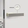 Fechadura de porta minimalista ecológica para uso doméstico, maçaneta de porta interna de madeira de nogueira, magnética, silenciosa, universal para quarto e banheiro