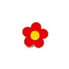 Broche de Flor Roja de Dibujos Animados, Insignia Linda para Niños, Premio, Decoración para Ropa, Insignia, Decoración para Bolsos, Pin para Cuello de Camisa