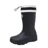 Botas de Chuva Quentes da Moda de Veludo para Mulheres, de Cano Médio, Impermeáveis e Antiderrapantes, Calçados de Borracha para Uso Externo e Trabalho, Botas de Chuva para Exterior