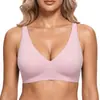 TK Amazon En Stock Transfronterizo Tallas Grandes Mujer Estampado Leopardo Jelly Bra Soporte Suave Busto Grande Transpirable Sin Costuras Sujetador