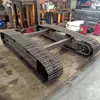 Chassi Caminhante Totalmente Hidráulico, Chassi Caminhante Modificado para Plataforma de Perfuração de Escavadeira, Montagem de Chassi Caminhante de Esteira de Borracha