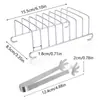 Fabricantes en stock molde para pastel en forma de U de acero inoxidable pinza larga para pan herramienta para hornear molde para pan de arándano