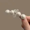 Exquisita Horquilla Coreana para Mujer, Pasador con Forma de Cruz de Aspecto de Alta Gama, Pinza Lateral con Pedrería, Elegante Pinza para Flequillo, Doble Pinza