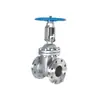 Válvula de Compuerta con Brida de Acero Inoxidable 304/316L Z41W-16PR Vástago Ascendente Manual Válvula de Compuerta de Drenaje para Tubería de Suministro de Agua DN