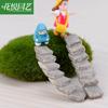 Escadas de simulação de micro-paisagem caminho curvo escada passarela ornamentos de resina DIY ornamentos criativos Zakka