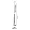 Juego de vajilla de acero inoxidable 304 de estilo transfronterizo, elegante, para hotel, con cuchillo, tenedor y cuchara para carne, cuchara gruesa para uso doméstico.