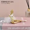 Figuras de bailarina de ballet minimalistas modernas, arte para decorar el hogar, artesanías de resina para el aula de baile.