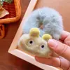 Estilo coreano outono precoce novo corda de cabelo de pelo de animal de pelúcia feminina grande crianças simulação tridimensional fofa urso anel de cabelo corda de cabelo grande de pelúcia