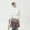 Suéter de cuello alto para hombre de otoño e invierno, estilo perezoso, engrosado, holgado y guapo, camisa base juvenil, chaqueta, suéter de lana retro