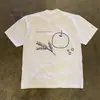 Camiseta de Verano de Algodón Puro con Estampado de Fresas, Corte Holgado, Manga Corta, para Hombres y Mujeres, Cuello Redondo, Top Holgado, Estilo Nuevo