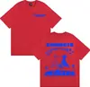 Rapper Nskk Kombate Merchandise do Álbum Camiseta Roupas Masculinas Moda Gótica High Street Camiseta de Algodão Masculina