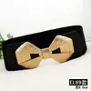 Cinturón negro elástico para mujer, cinturón ancho decorativo elástico Joker, 20 opcionales, primera generación de pelo