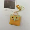 Coruja Fofa PU Bluetooth Capa de Fone de Ouvido Porta-Moedas Chaveiro Pequena Bolsa Acessórios Pingente Bolsa de Armazenamento Caixa de Fone de Ouvido