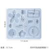 Pendientes de resina epoxi cristal DIY27 molde para pendientes colgante para pendientes pegamento UV molde de silicona Amazon para venta al por mayor