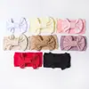 Novas Tiaras Finas Europeias e Americanas para Bebê, Lenço de Cabeça Infantil Lindo de Cor Sólida com Laço, Acessórios Suaves para Cabelo de Bebê para Todas as Estações