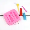 Dare cosméticos molde de silicona para pastel azúcar molde de gota pegamento molde decorativo DIY molde de yeso chocolate hecho a mano