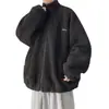 Jaqueta de Lã Polar Masculina 2025 Nova Outono e Inverno Lã de Cordeiro Marca Tendência Roupas de Inverno Caxemira Inverno Bonito Jaqueta de Algodão