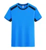 200g Camiseta Tendência Algodão Seda Amônia Secagem Rápida Gola Redonda Camisa Cultural Estampada com Logo Respirável Absorvente de Suor Verão Roupas de Trabalho Masculinas