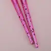 Conjunto Personalizado de Ferramentas de Beleza 9 Pincéis para Olhos Vermelho Rosa Portáteis Pincel para Blush com Cerdas de Animal Gracedo