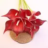 Flores Simuladas Pu Lirios de Calas Artificiales Flores Falsas Venta al por Mayor Decoración de Bodas Decoración del Hogar Accesorios para Fotografía Fabricante Nuevo Modelo
