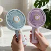 Ventilador Pequeño Portátil Nuevo y Sencillo de Tres Velocidades Recargable por USB con Base de Soporte para Teléfono Ventilador de Refrigeración de Escritorio Regalo