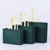 En stock Bolsa de Tela No Tejida Gruesa Popular en Internet Larga Portátil Hombro Simple Tienda de Ropa Bolsa de Compras LOGO Personalizado
