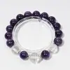 [Vinho Tinto Francês] Pulseira de cristal natural uruguaio de alta qualidade para mulheres, pulseira branca de cristal branco, pulseira da moda, atacado