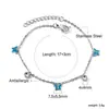 Pulseras Populares Europeas y Americanas, Lindos y Dulces Colgantes de Mariposa y Libélula con Pulseras de Diamante Blanco, Venta Directa de Fabricantes de Joyería de Acero Inoxidable