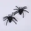 Araña Negra de Plástico de Halloween Juguete de Broma del Día de los Santos Inocentes Araña Grande Araña Afelpada Accesorios DIY