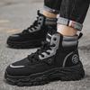 Botas Martin para hombre, zapatos de otoño e invierno, nuevos zapatos de carga de caña alta, zapatillas de suela gruesa de moda para hombre, botines casuales