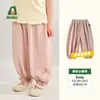 Roupas Infantis Tongbei 2026 Verão Novo Calça Infantil Anti-Mosquito Meninos e Meninas Bordado de Animal Calça Jogger Respirável