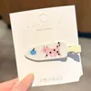Pinzas de pelo florales de colores estilo coreano, pinzas elegantes y exquisitas para flequillo lateral, pasadores de lazo lindos para niñas
