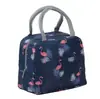 Bolsa de aislamiento térmico portátil, bolsa de almuerzo gruesa impermeable de tela Oxford, bolsa de hielo de papel de aluminio, bolsa de almuerzo para estudiantes 1246