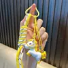 Llavero Mascota Año del Caballo 2026 Colgante de Bolsa de Buena Suerte y Atracción de Dinero para Año Nuevo Llavero de Coche para Pareja Pequeño Regalo