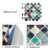 Impermeable Nuevo Diamante 3d pegatinas de pared estéreo a prueba de aceite Fondo de TV cocina baño autoadhesivo cristal gota de pegamento pegatinas de pared