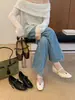 []Elegantes zapatos de tacón bajo que aumentan la altura interior, colección otoño 2026, nuevo diseño de retazos, zapatos Mary Jane de una sola tira con punta cuadrada