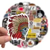 50 piezas de pegatinas para casco con graffiti de venta caliente transfronteriza, pegatinas decorativas para casco, equipaje, refrigerador, patineta, motocicleta