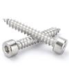 Tornillo Autorroscante de Cabeza Cilíndrica Hexagonal de Acero Inoxidable 304 Tornillo de Cabeza Copa Cola Puntiaguda GB70.1M2/M3M4M5M6