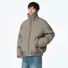 NASA SOBRE Jaqueta de algodão estilo americano com gola alta, casaco curto de algodão masculino para primavera e outono, jaqueta puffer masculina