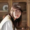 Gorra de Béisbol Nueva Mujer Parasol Protector Solar Sombrero de Copa Dura Hombre Corea del Sur Algodón Puro Letra Bordada Gorra de Primavera Gorra de Mujer
