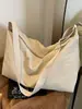 Bolsa Transversal Nova Moda Outono 2026 Feminina Cor Sólida Bolsa de Ombro Único Grande Capacidade Bolsa para Viagem Esportes Bolsa Minimalista Tendência